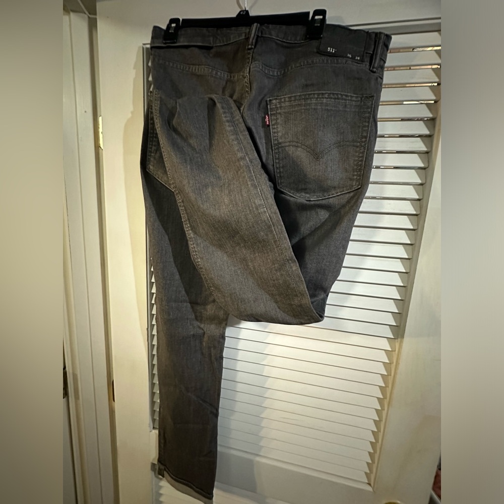 Levis 511 36x34 men’s dark gray jeans
